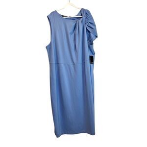 ELOQUII Twisted Shoulder Sheath Dress Women’s Plus Size 30 NWT